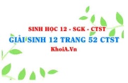 Giải Sinh 12 trang 53 Chân trời Sáng tạo